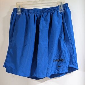 Nike Royal Blue Men's Athletic Shorts with Subtle Logo